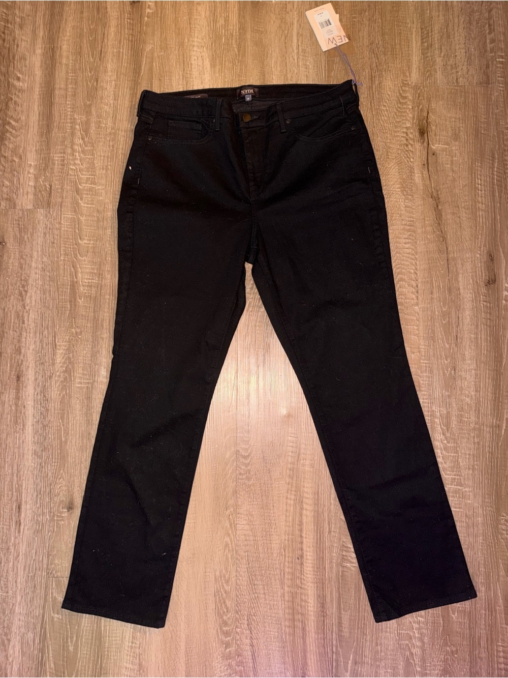 NYDJ Men's Straight-Leg Jeans in Black
